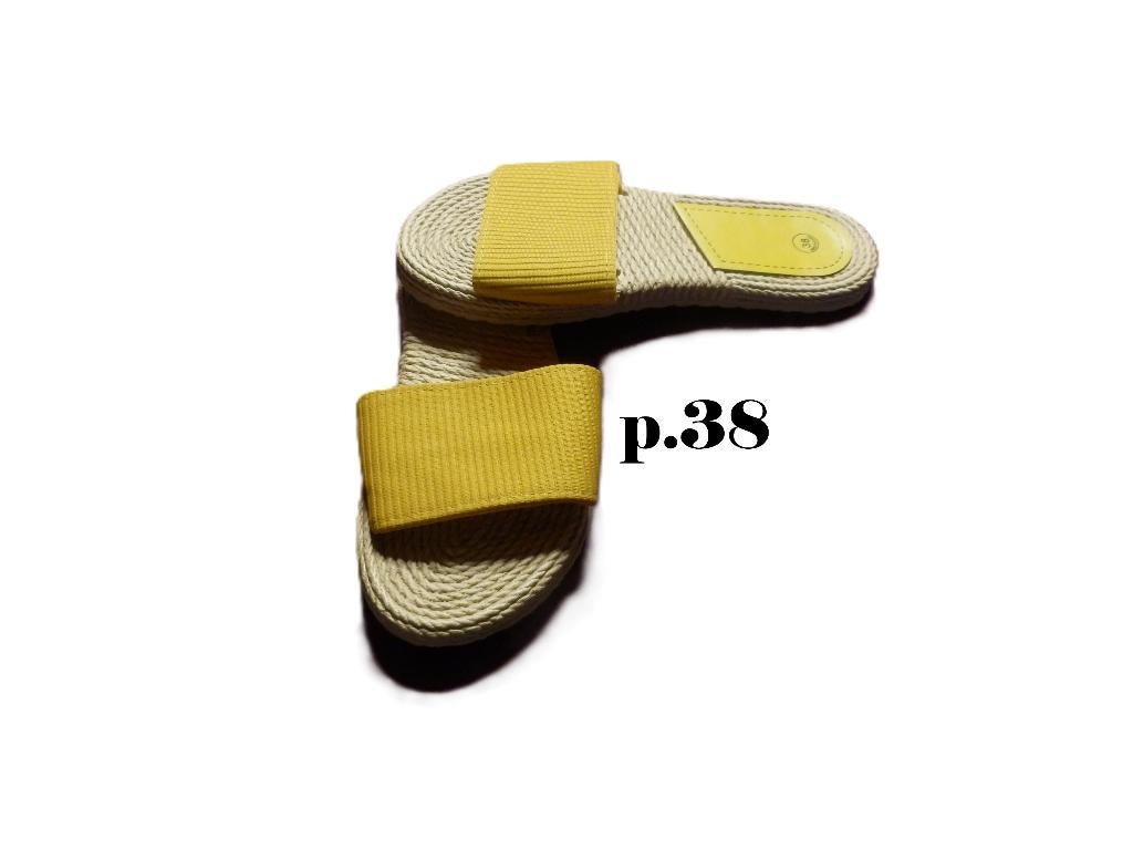 (33)-sandales femme p.38 jaune - neuf - shein -, Kleding | Dames, Schoenen, Geel, Nieuw, SHEIN, Sandalen of Muiltjes