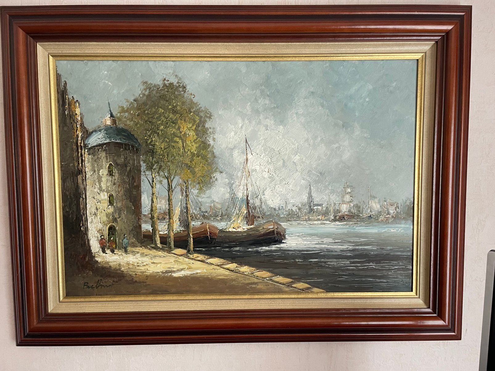 Prachtig sfeervol olieverfschilderij Jan Bévort (1917–1996), Antiek en Kunst, Kunst | Schilderijen | Klassiek, Ophalen, Gesigneerd