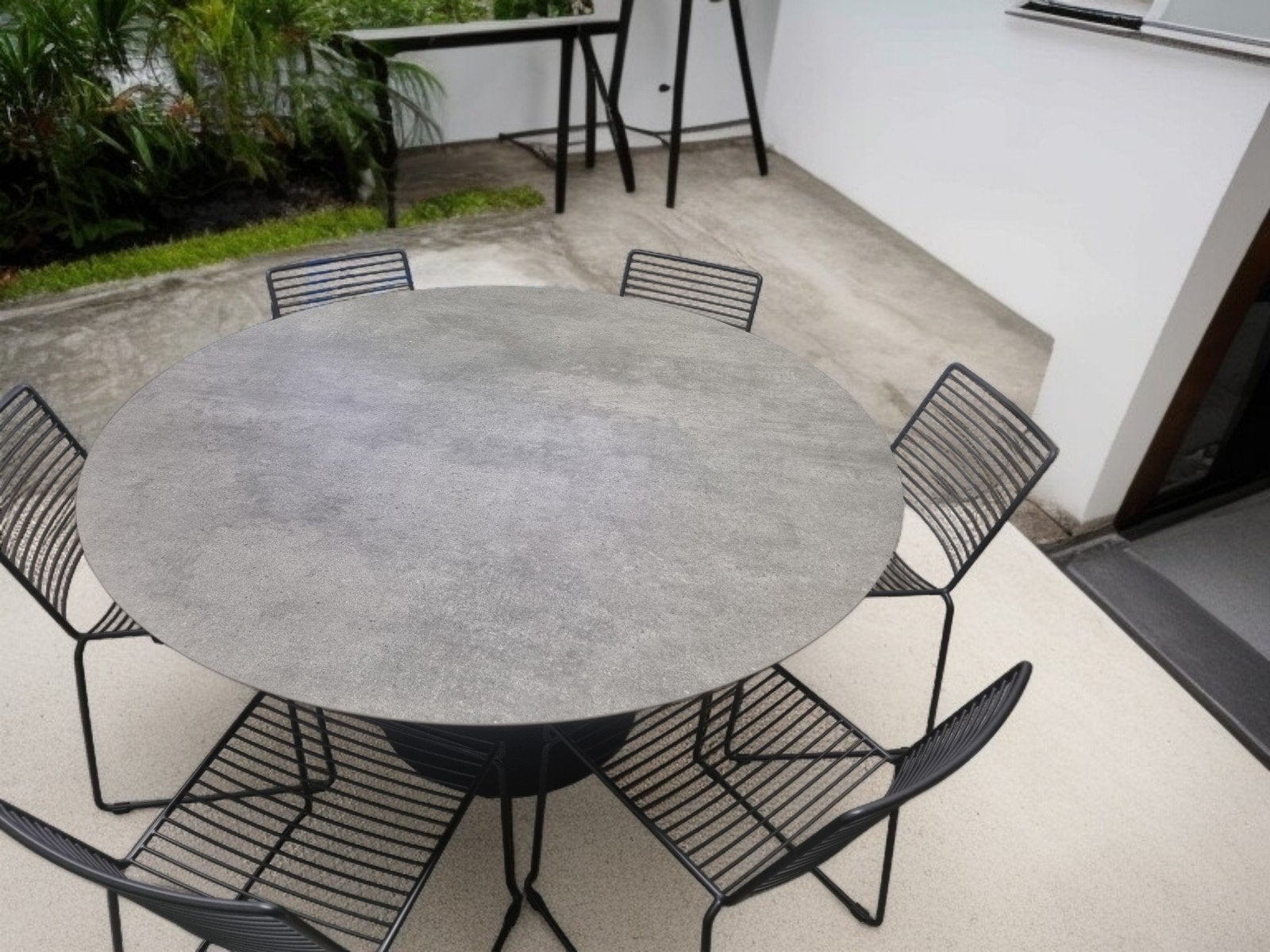 NIEUWE ronde tuintafel VOLKERAMIEK dia150cm, Ophalen, Rond, Metaal