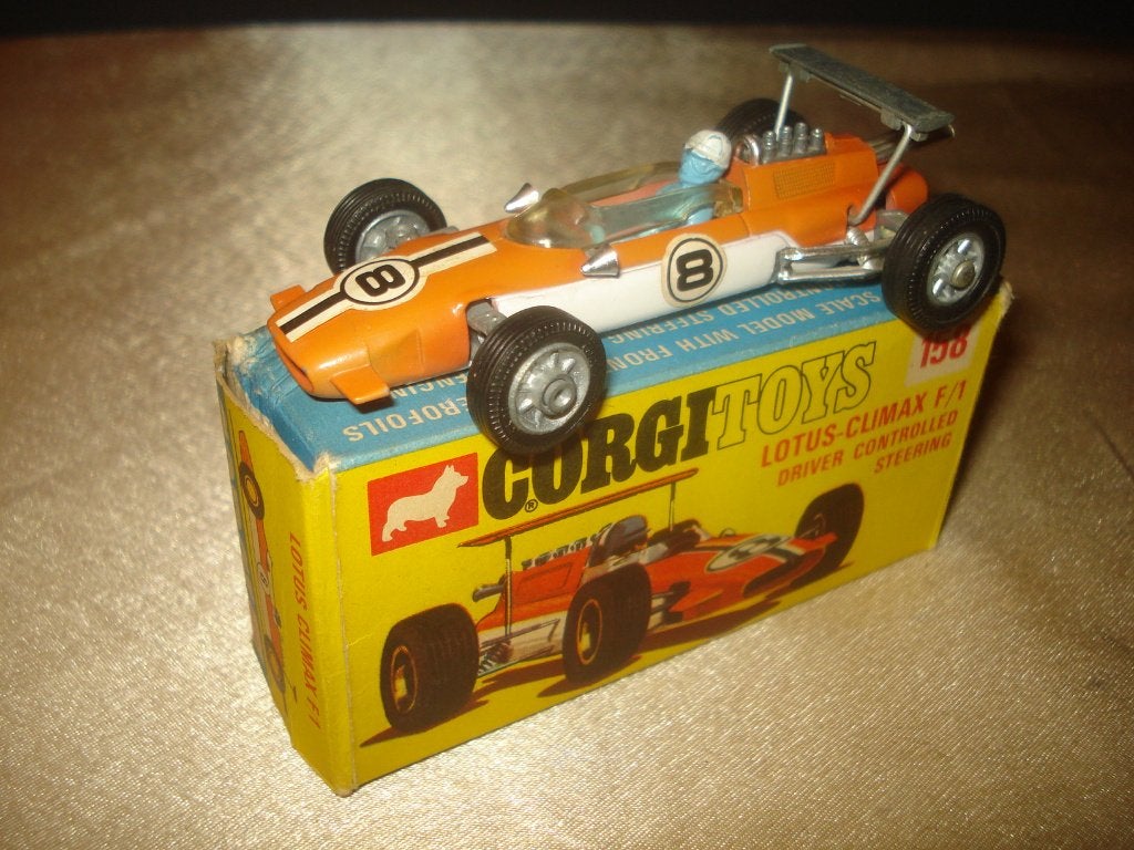CORGI TOYS Ancienne Lotus-Climax F/1 avec Boîte Originale, Hobby & Loisirs créatifs, Voitures miniatures | 1:43, Comme neuf, Voiture