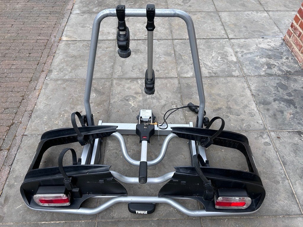 Thule EuroPower 916 fietsendrager voor 2 elektrische fietsen, Auto diversen, Fietsendragers, Gebruikt, Trekhaakdrager, 2 fietsen