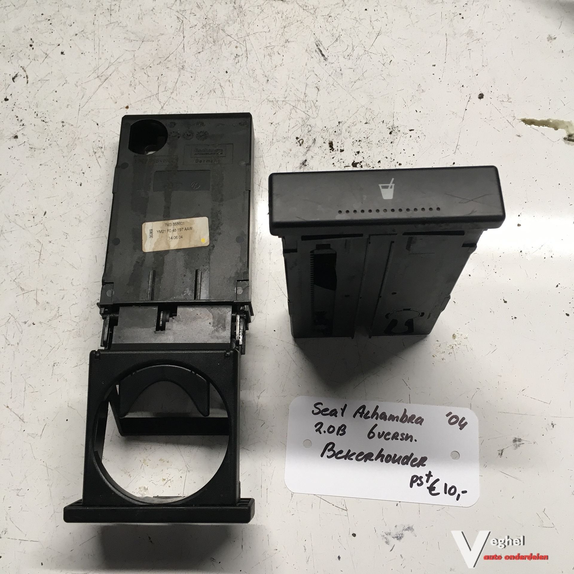 Seat Alhambra 2.0 B 6 Versnellingen 2004   Bekerhouder   7M3, Gebruikt, -, -, Ophalen of Verzenden