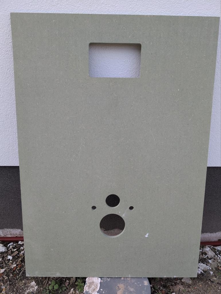 Groene MDF plaat voorgeboord sanitaire buizen, Doe-het-zelf en Bouw, Platen en Panelen, Ophalen, Nieuw