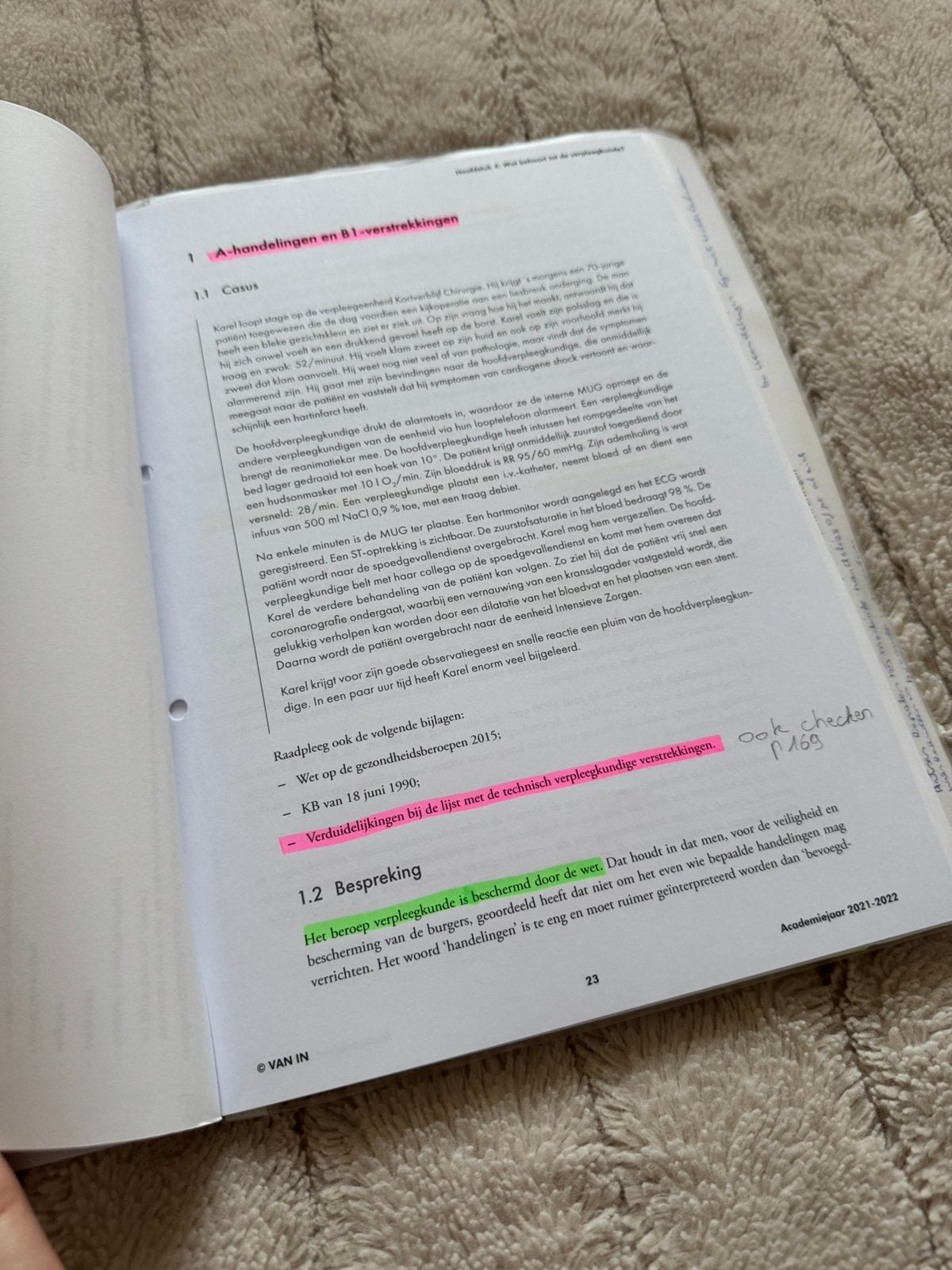 Beroepsgerelateerde wetgeving 1, Boeken, Ophalen, Zo goed als nieuw