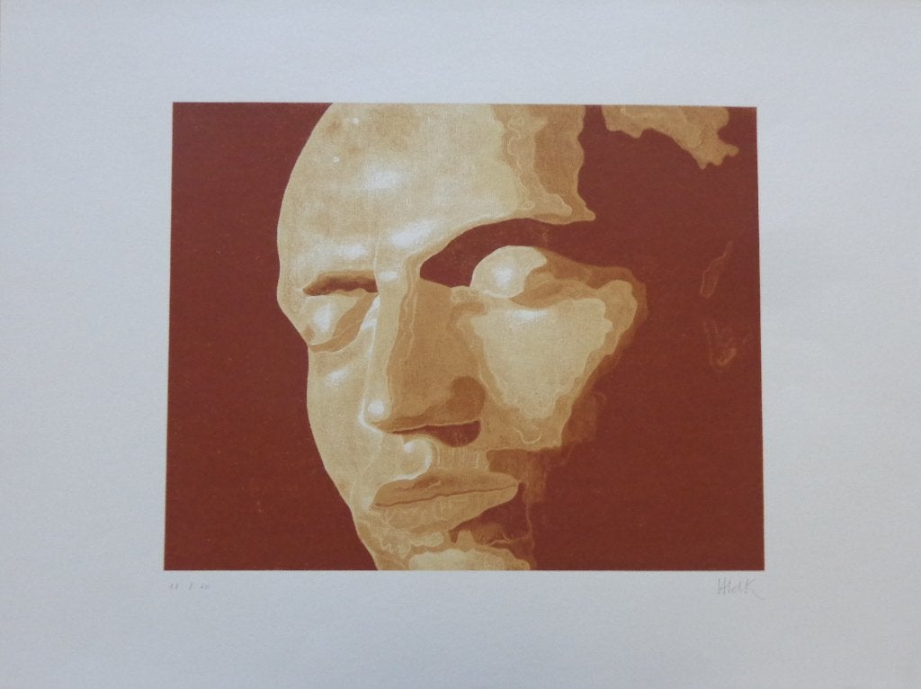 HANS VANDEKERCKHOVE / STALKER / KLEURZEEFDRUK / 60x80cm SIG, Antiquités & Art, Art | Lithographies & Sérigraphies, Signé, Enlèvement ou Envoi