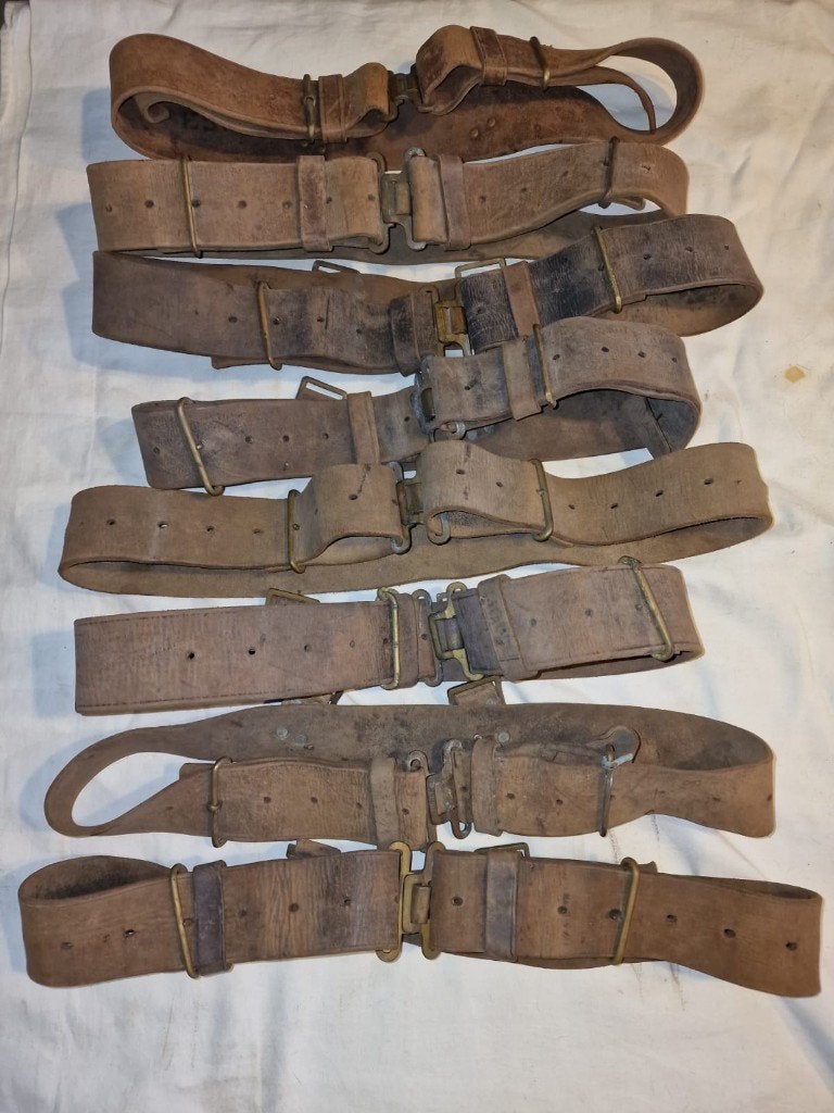 Ceinture en cuir britannique de la Seconde Guerre mondiale, Enlèvement ou Envoi, Armée de terre, Vêtements ou Chaussures