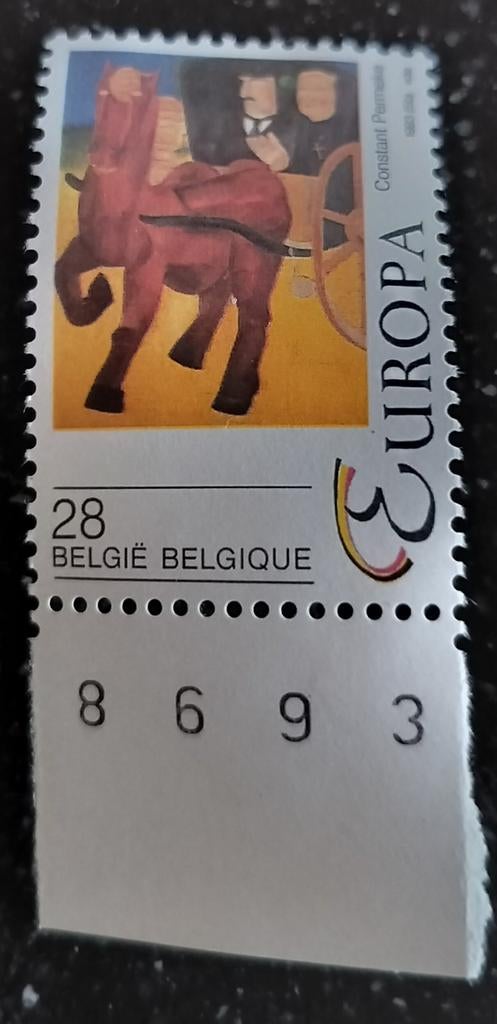 Timbre de Belgique non estampillé, Enlèvement ou Envoi