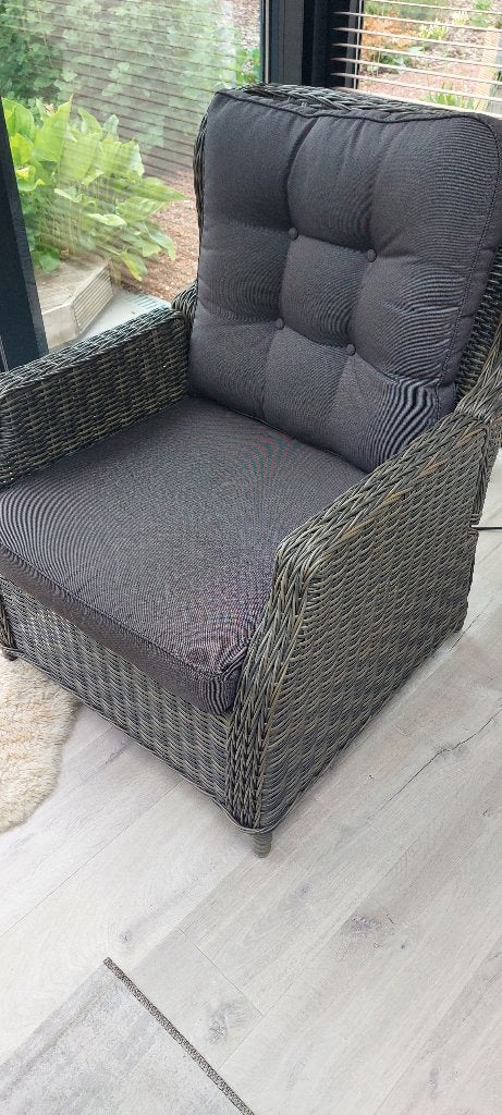 Lounche zetels wicker, Jardin & Terrasse, Chaises de jardin, Enlèvement, Comme neuf, Osier, Ajustable