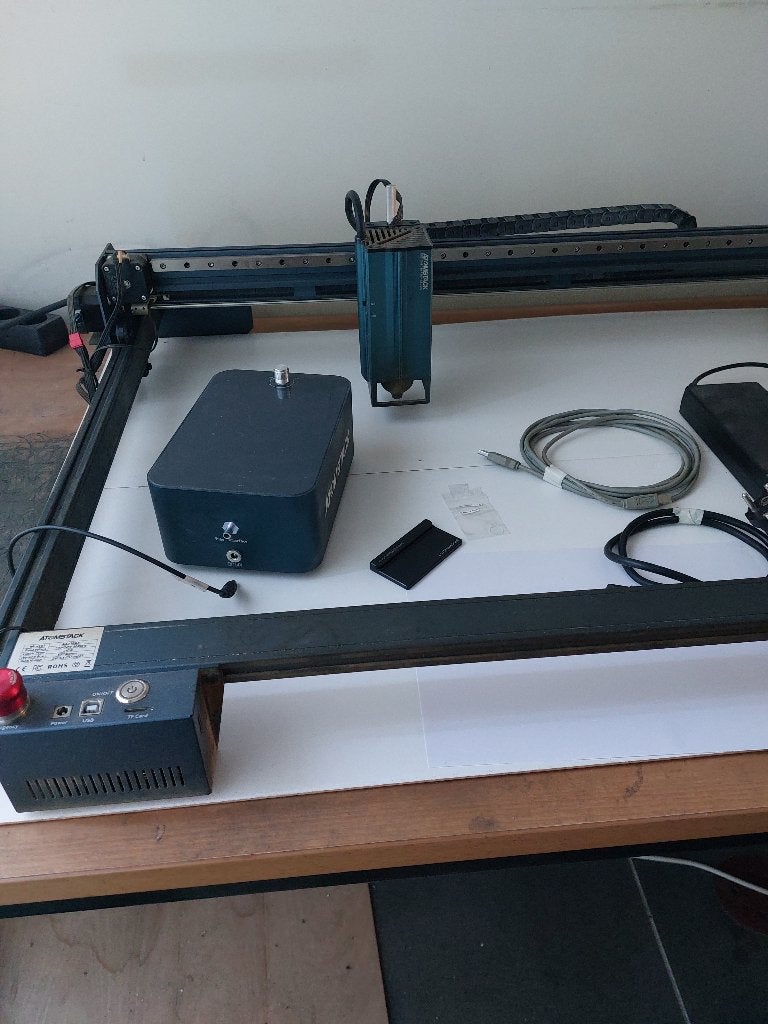 laser graveermachine, Ophalen, Machine