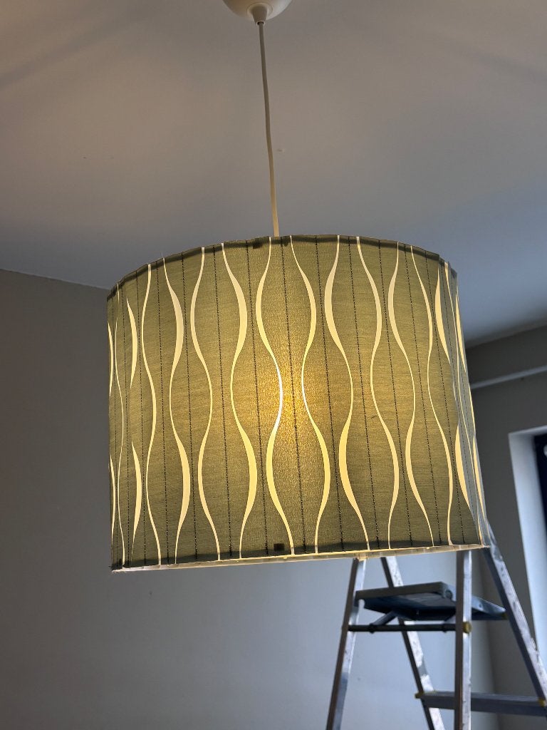 Luminaire vert eau, Maison & Meubles, Lampes | Suspensions, Enlèvement, Comme neuf, Autres matériaux, E27 (grand)