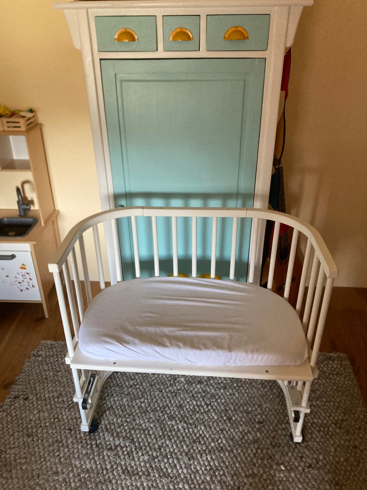 Cosleeer Babybay wit hout, Ophalen