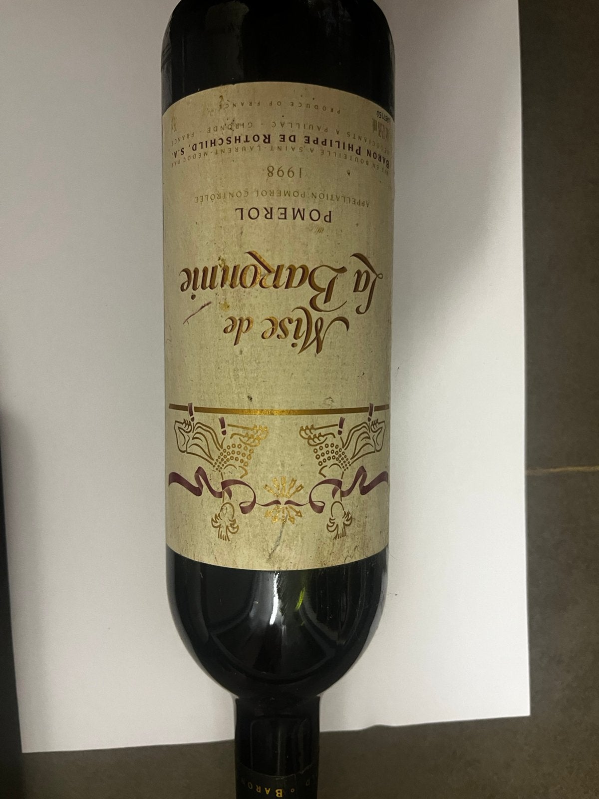 Chateai mise de la Baronnie 1990, Ophalen, Zo goed als nieuw