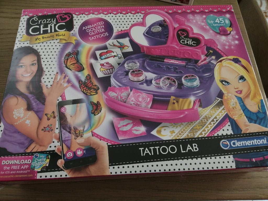 nieuw" Clemontoni " tatouage maken " nog in verpakking, Enlèvement ou Envoi, Neuf, Fille
