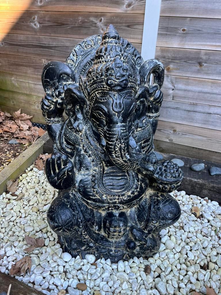 Groot Ganesh tuinbeeld 80cm, Tuin en Terras, Tuinbeelden, Ophalen, Zo goed als nieuw