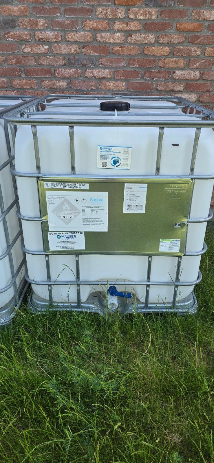 Conteneur ibc 1000L ayant contenu du Gin. Propre nettoyé !, Enlèvement