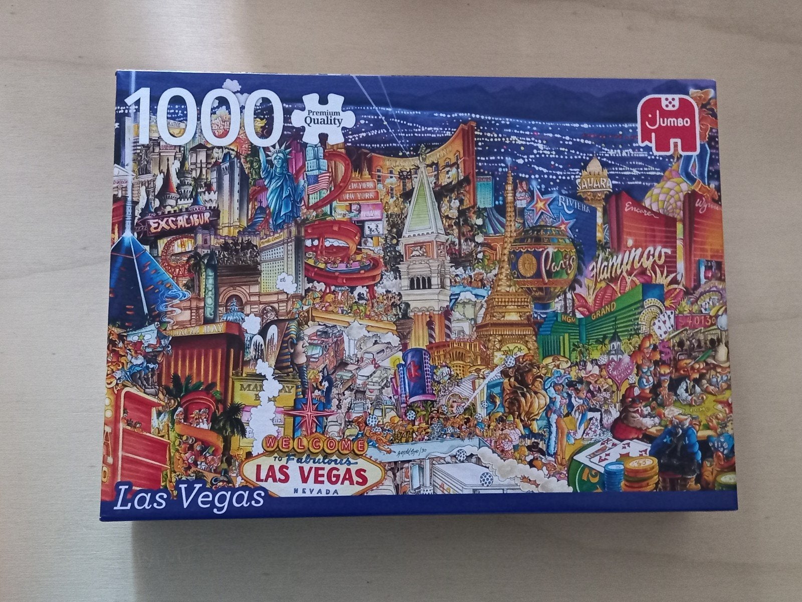 Puzzle Jumbo de 1000 pièces - Las Vegas

le casse-tête est, Enlèvement ou Envoi, 500 à 1500 pièces, Utilisé, Puzzle