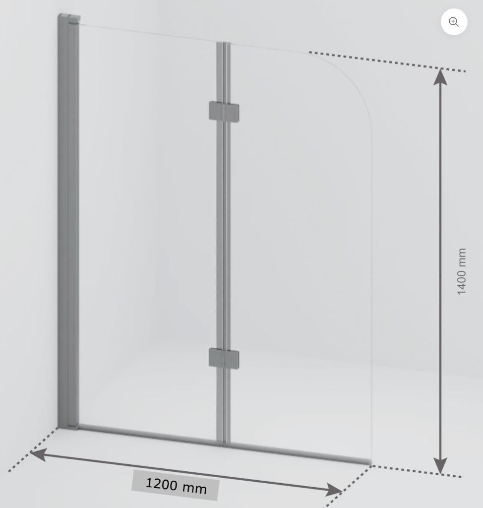 Bad/douchewand, Doe-het-zelf en Bouw, Ophalen, Nieuw, Chroom, Bad