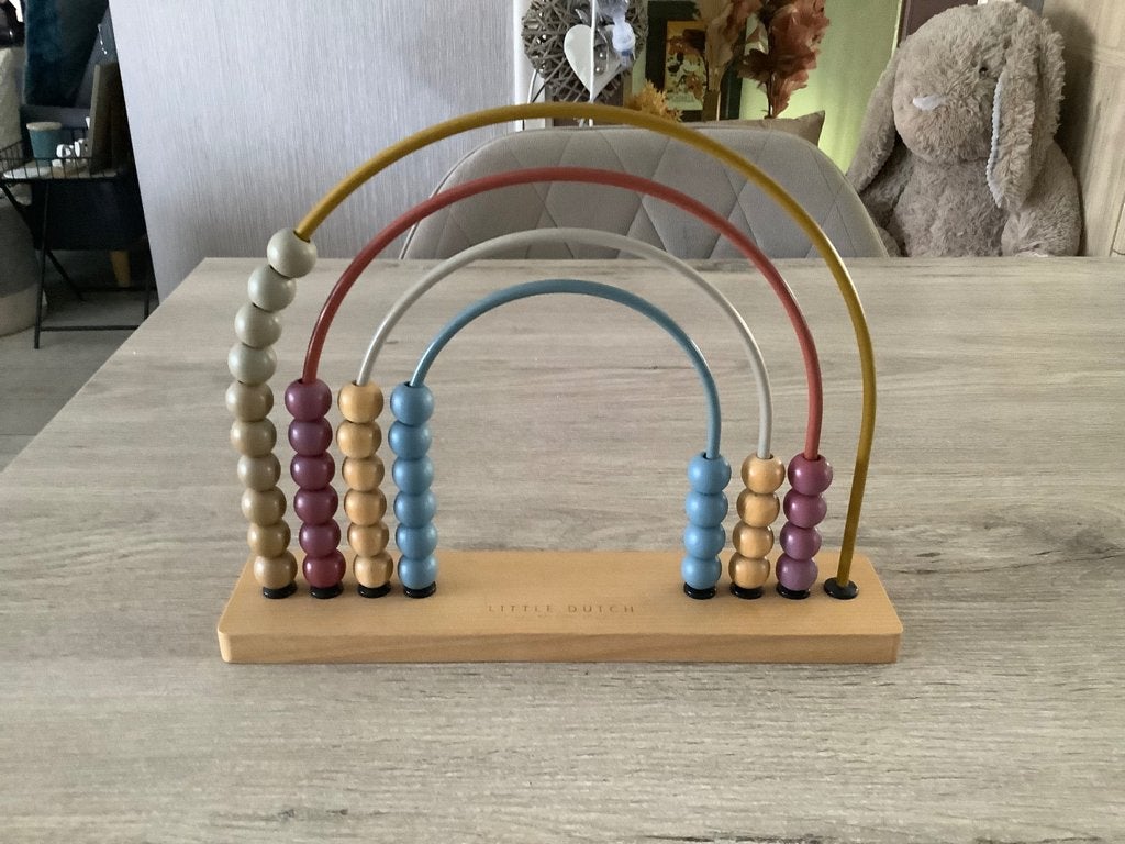 Little Dutch houten telraam (22x28 cm), Kinderen en Baby's, Ophalen of Verzenden, Zo goed als nieuw, Rekenen