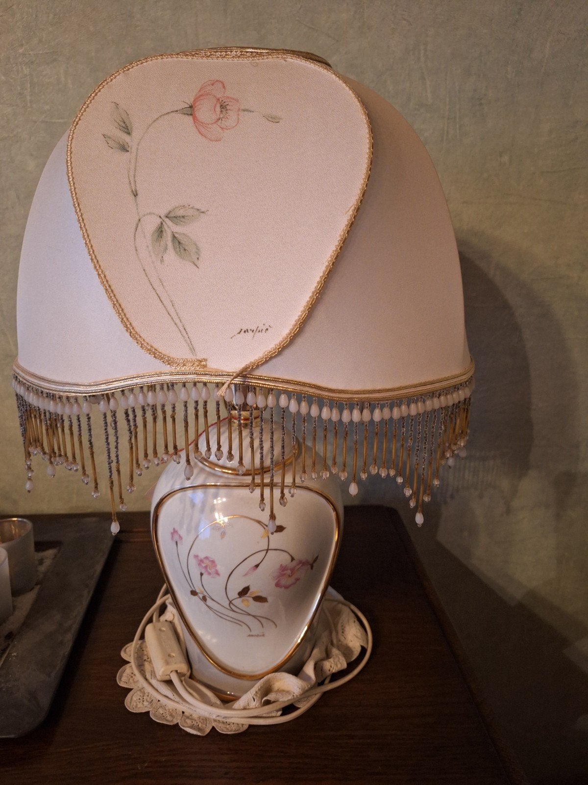 Lampe de table en céramique vintage italienne, marque Carpe, Enlèvement