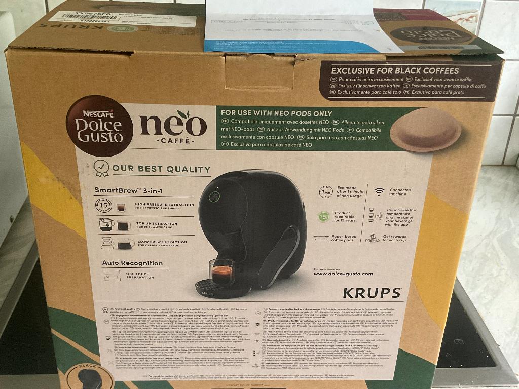 Dolce Gusto Neo, Ophalen, Espresso apparaat, Nieuw, 2 tot 4 kopjes