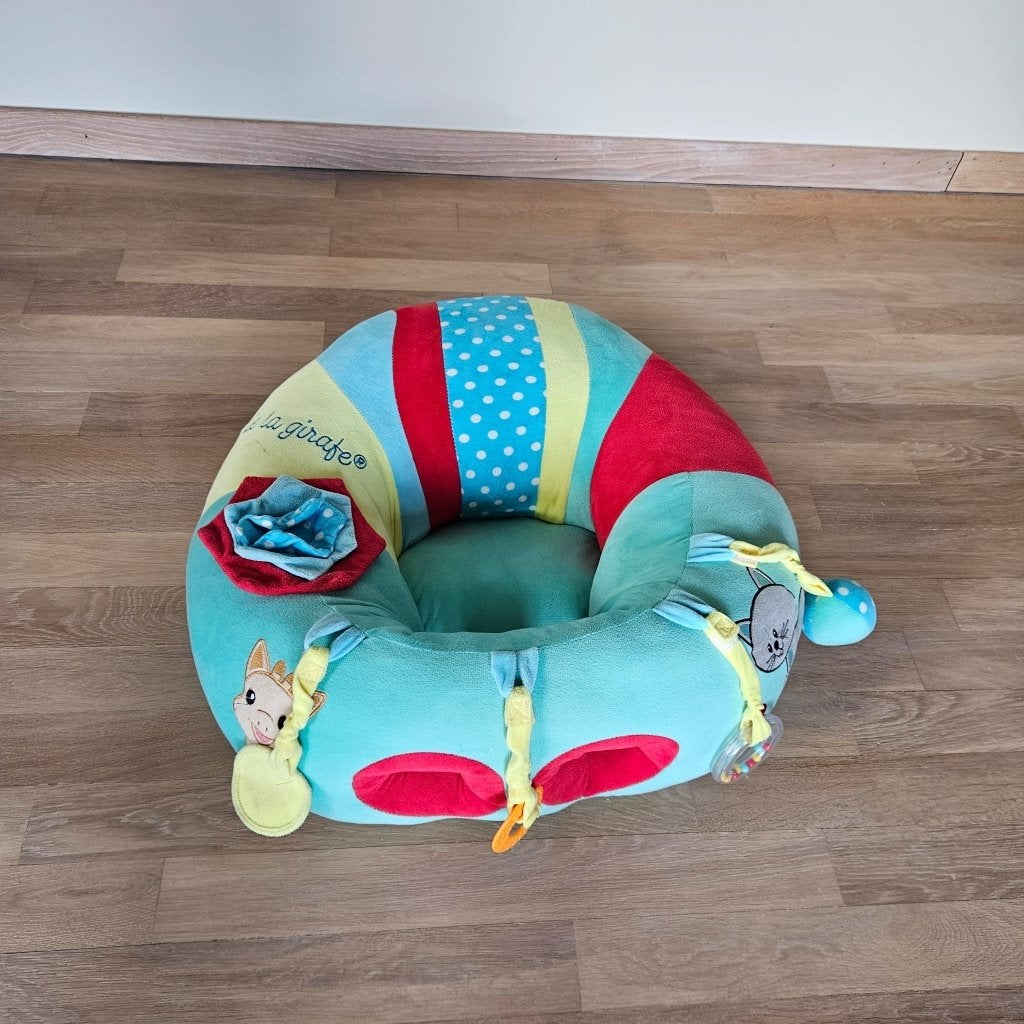 Sophie de giraf baby donut zit- en speelkussen, Ophalen, Gebruikt