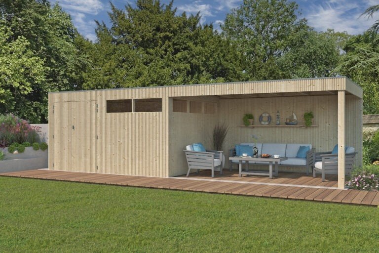 NIEUW Modern tuinhuis 8313EXT400, Verzenden, Nieuw