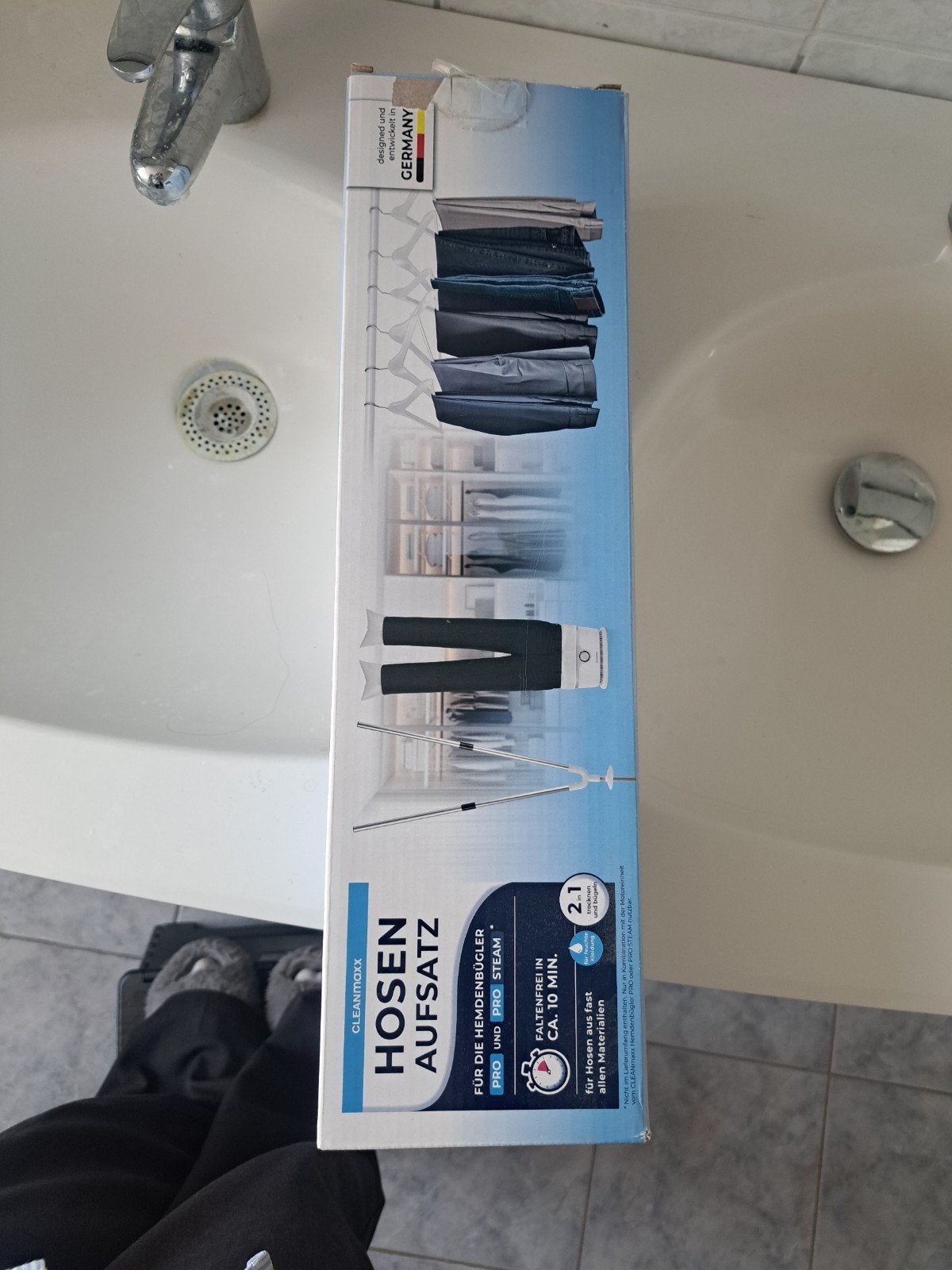 CLEANmaxx automatische Strijk van hemden en broeken, Ophalen