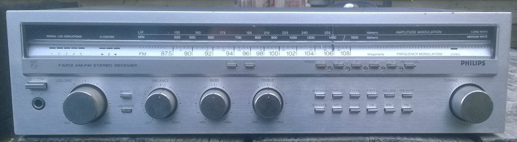 Philips TA-5213 Receiver 2x55 Watt, Philips, Enlèvement ou Envoi, Tuner ou Radio, Utilisé