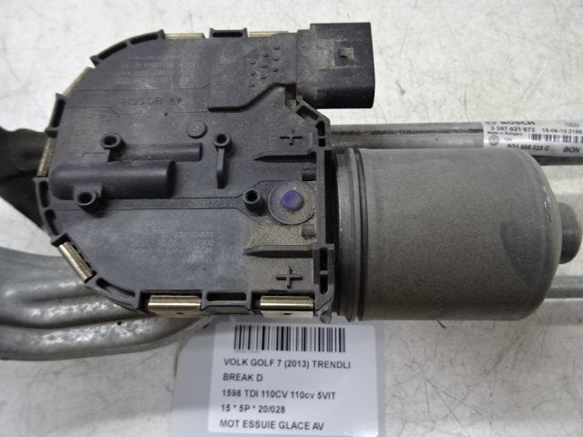 MOTEUR ESSUIE-GLACE AVANT Golf VII Variant (AUVV), Utilisé, Volkswagen