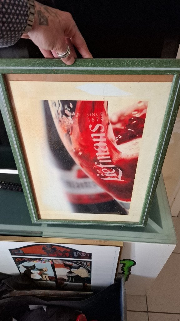 Reclame bord liefmans in harde plexi, Ophalen of Verzenden, Gebruikt, Reclamebord