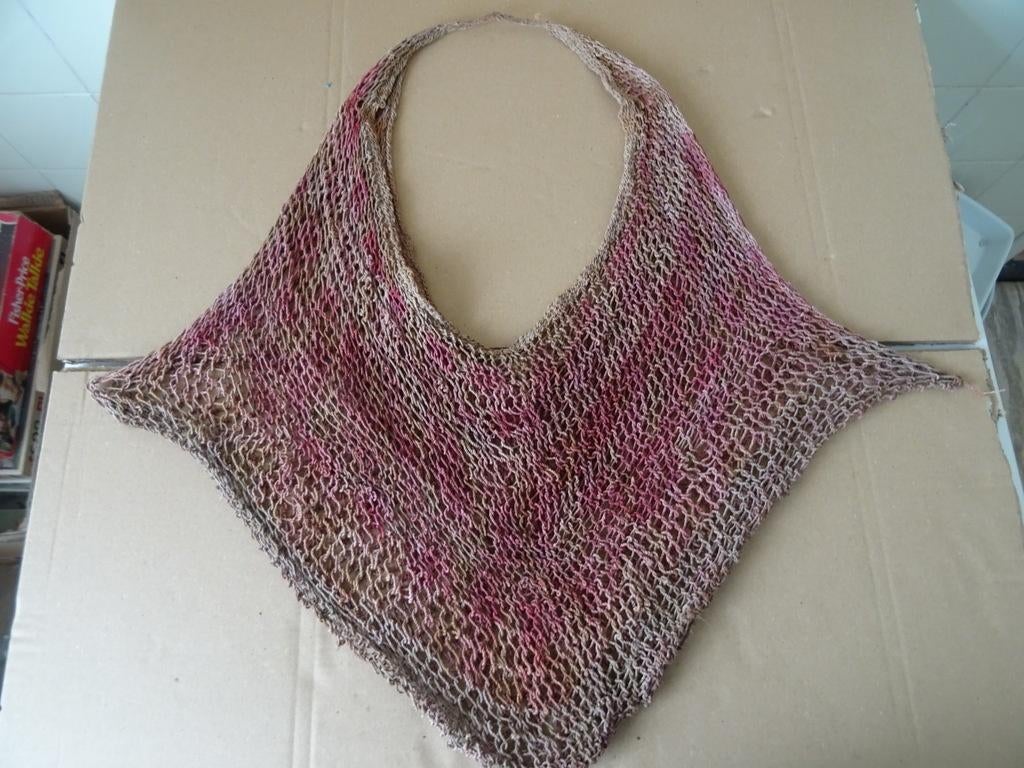 Inheemse tas bilum Asmat Papoea Nieuw Guinea bilumtas 63cm, Antiek en Kunst, Ophalen of Verzenden