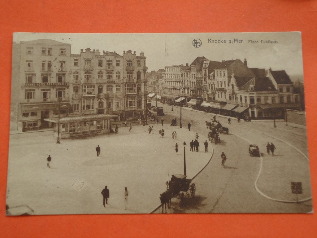 Knocke -s/Mer - Knokke a/Zee Place Publique, Ophalen of Verzenden, 1920 tot 1940, Gelopen, West-Vlaanderen