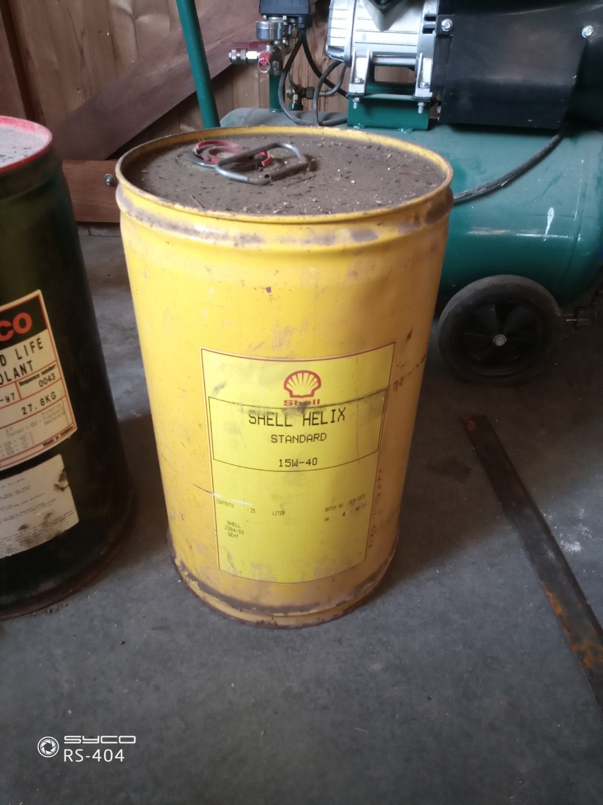 bidons 25l Shell en Texaco, Ophalen