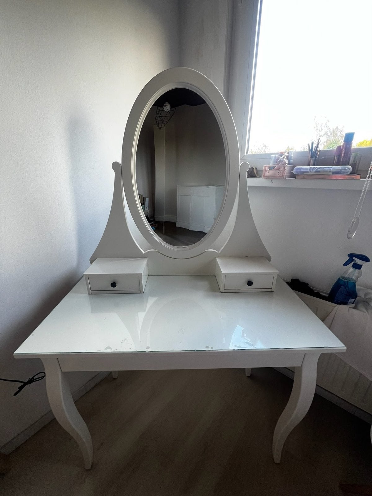 Ikea witte make up tafel, 100 à 150 cm, Enlèvement, Utilisé, 100 à 150 cm