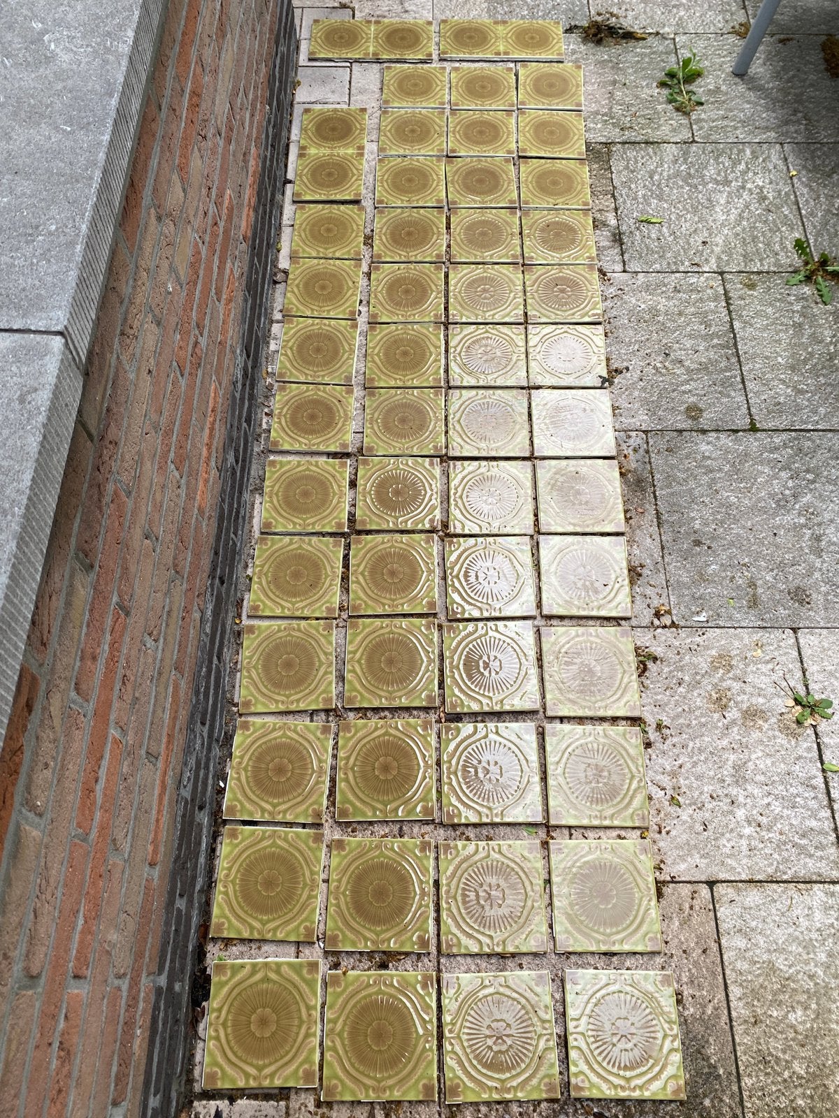 55 vintage Cerdisa tegels, Ophalen, Gebruikt, Minder dan 20 cm, Minder dan 20 cm