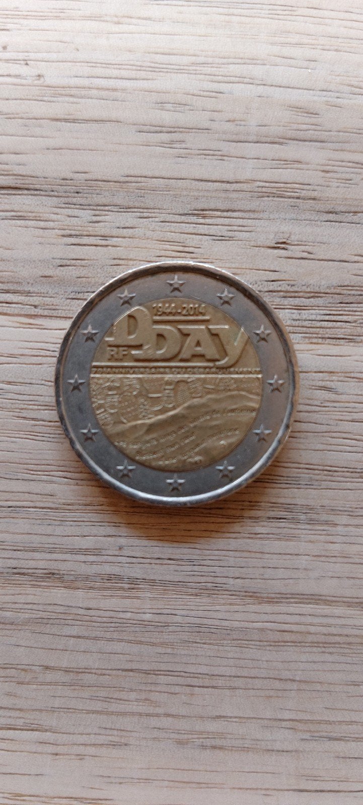 2 euro muntstuk Dday, Enlèvement ou Envoi, France, 2 euros, Monnaie en vrac