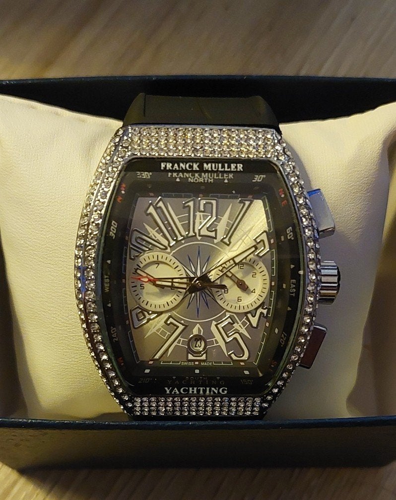 Nieuwe Mooie Franck Müller, Handtassen en Accessoires, Horloges | Heren, Overige merken, Staal, Polshorloge, Overige materialen