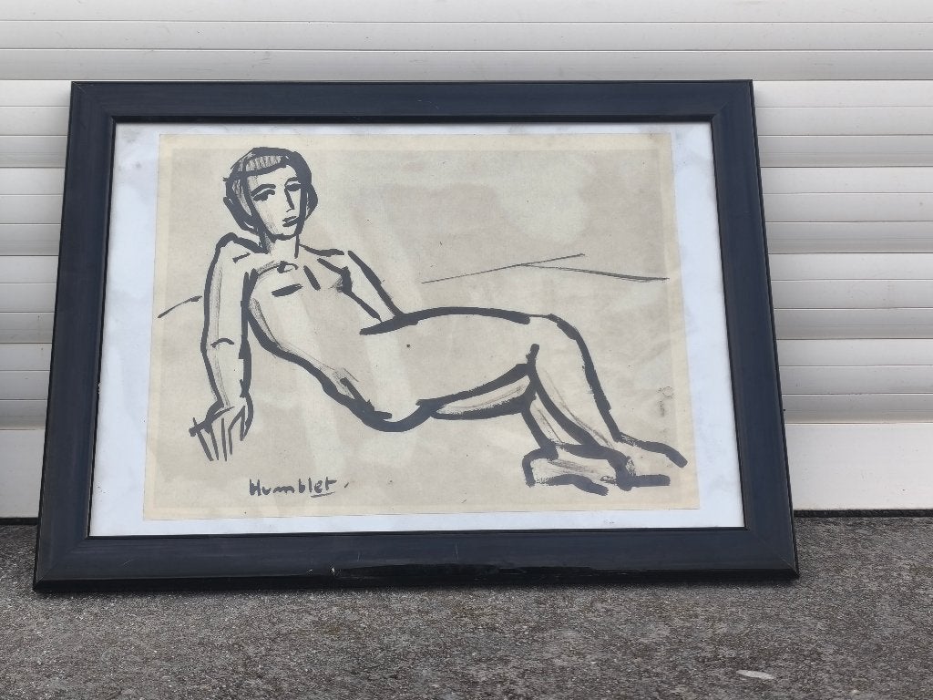 Lavis femme signe Théo humblet, Enlèvement ou Envoi