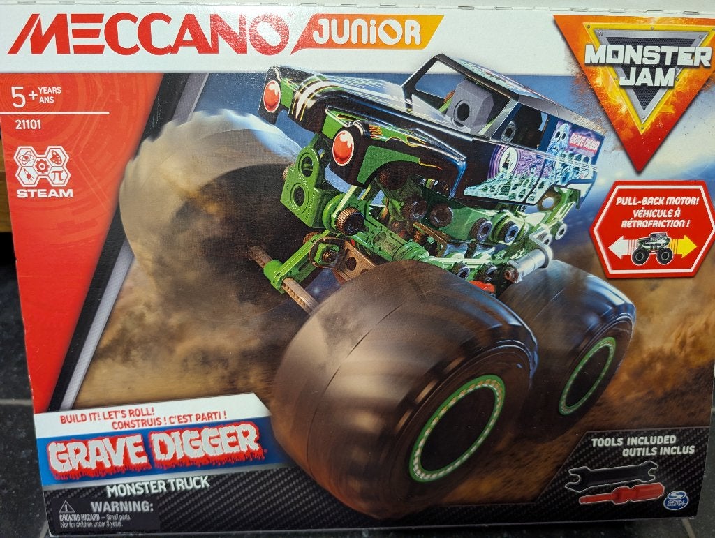Meccano junior NIEUW monster truck jam Grave digger, Kinderen en Baby's, Ophalen of Verzenden, Nieuw