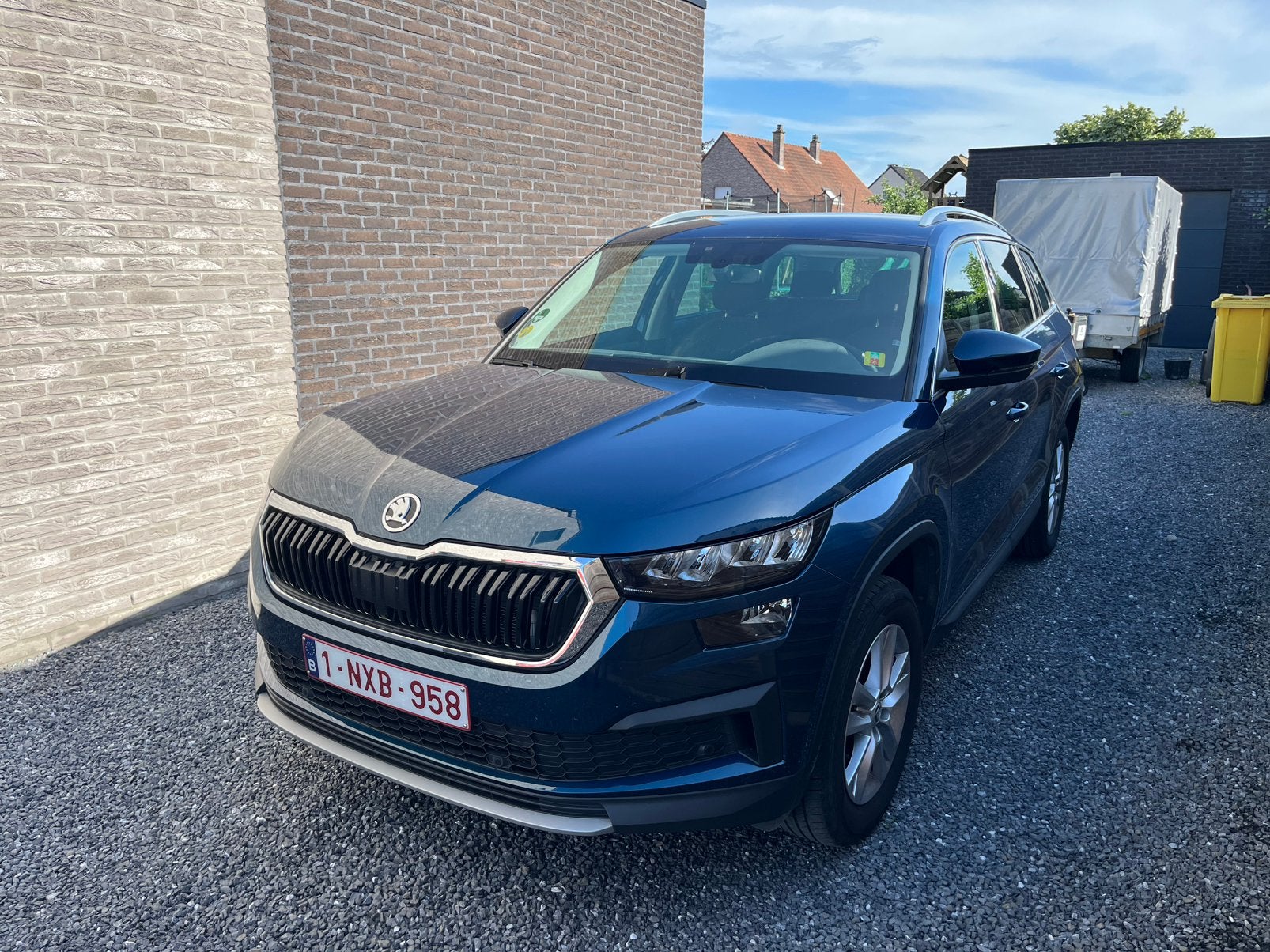 Skoda Kodiaq clever 2.0 TDI, Auto's, Skoda, Stof, Blauw, 5 deurs, SUV of Terreinwagen