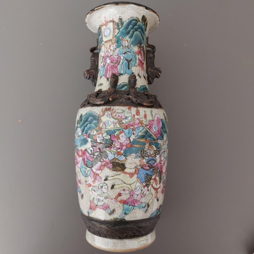Chinese Nanking/canton vaas, Ophalen of Verzenden