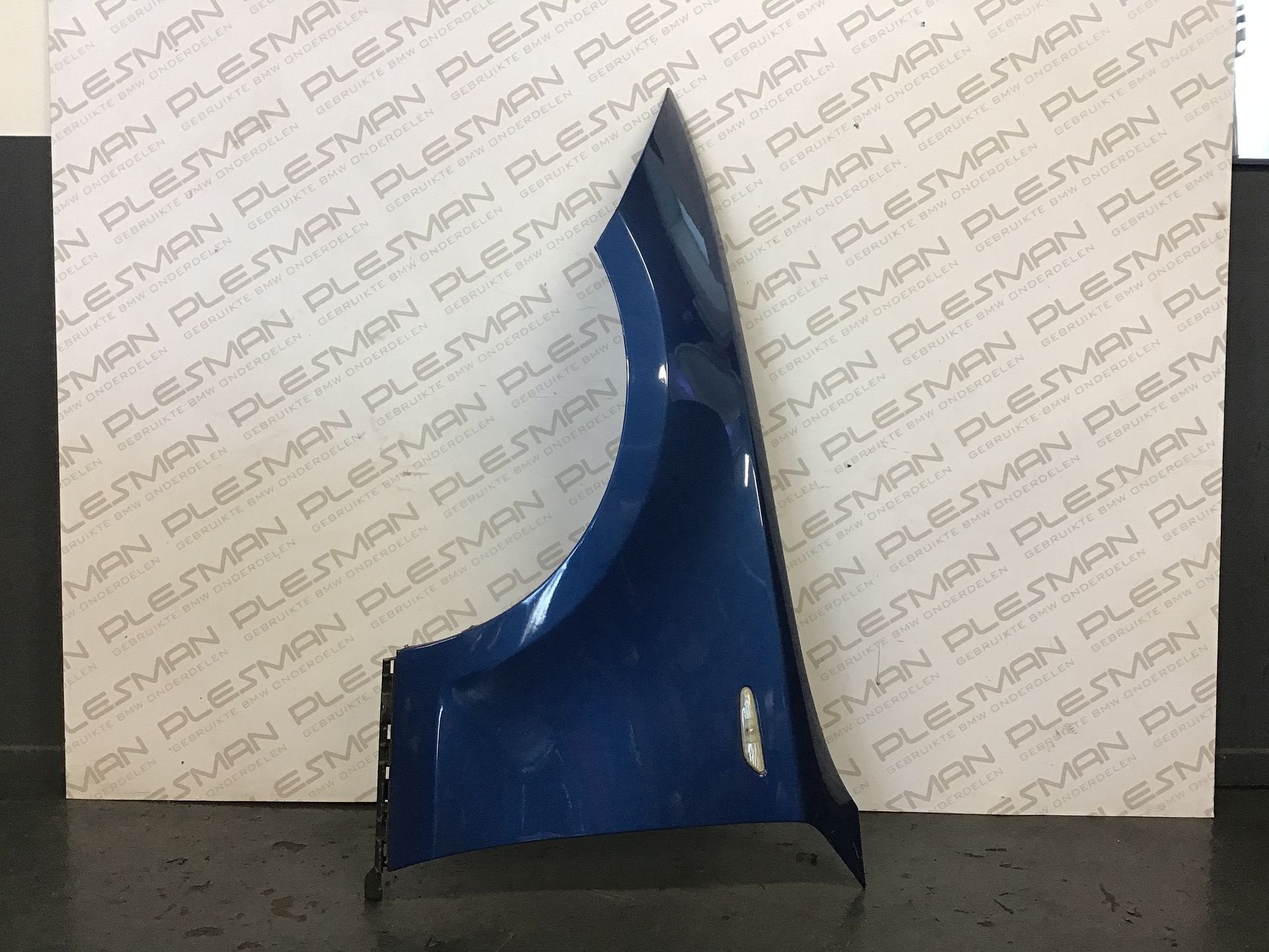 Zijscherm links blauw BMW E81/E87, -, Garde-boue, Utilisé, -