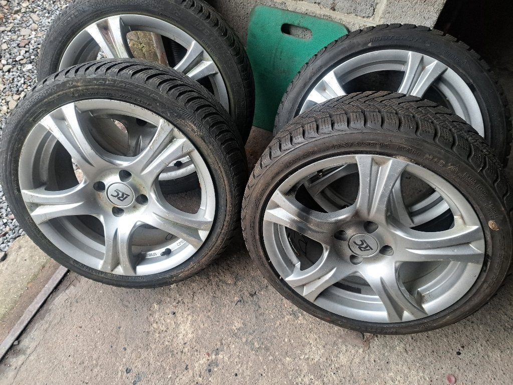 Winterbanden op aluminium velgen (4x98) - 195/45 R16 84H, Auto-onderdelen, Banden en Velgen, Ophalen, 16 inch, Banden en Velgen
