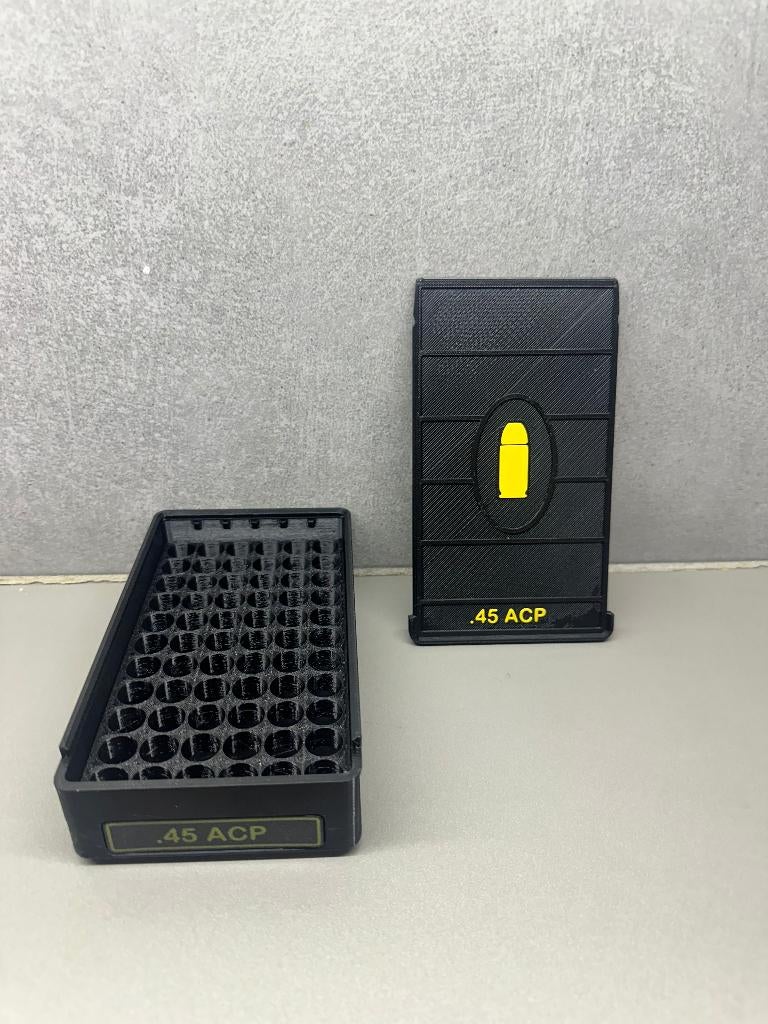 Boîte de rangement .45 acp - Fait main - Noir, Enlèvement ou Envoi, Neuf