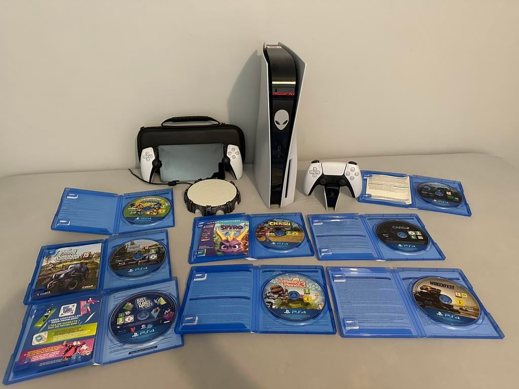 Originele PS5 + PS Portal en extra accessoires, Enlèvement, Comme neuf, Playstation 5