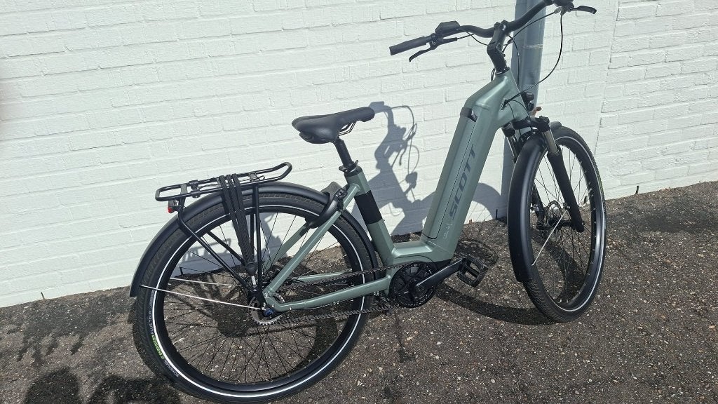 Elektrische fiets Scott sub 40 belt zo goed als nieuw, Autres marques, 47 à 51 cm, 50 km par batterie ou plus, Comme neuf
