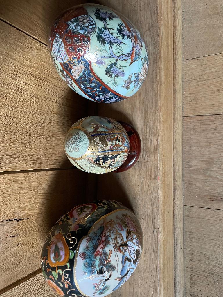 3 chinese eieren, Antiek en Kunst, Ophalen