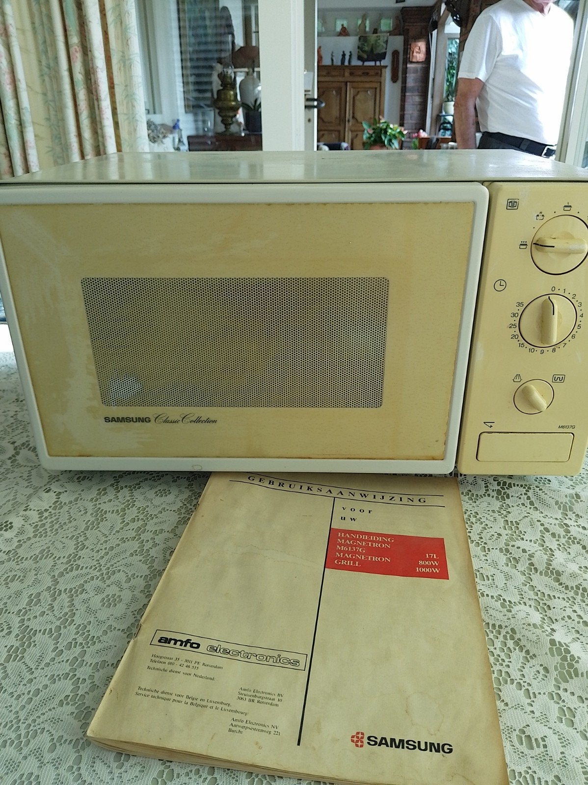 microwave plus grill samsung, Ophalen, Gebruikt, Microgolfoven, Grill