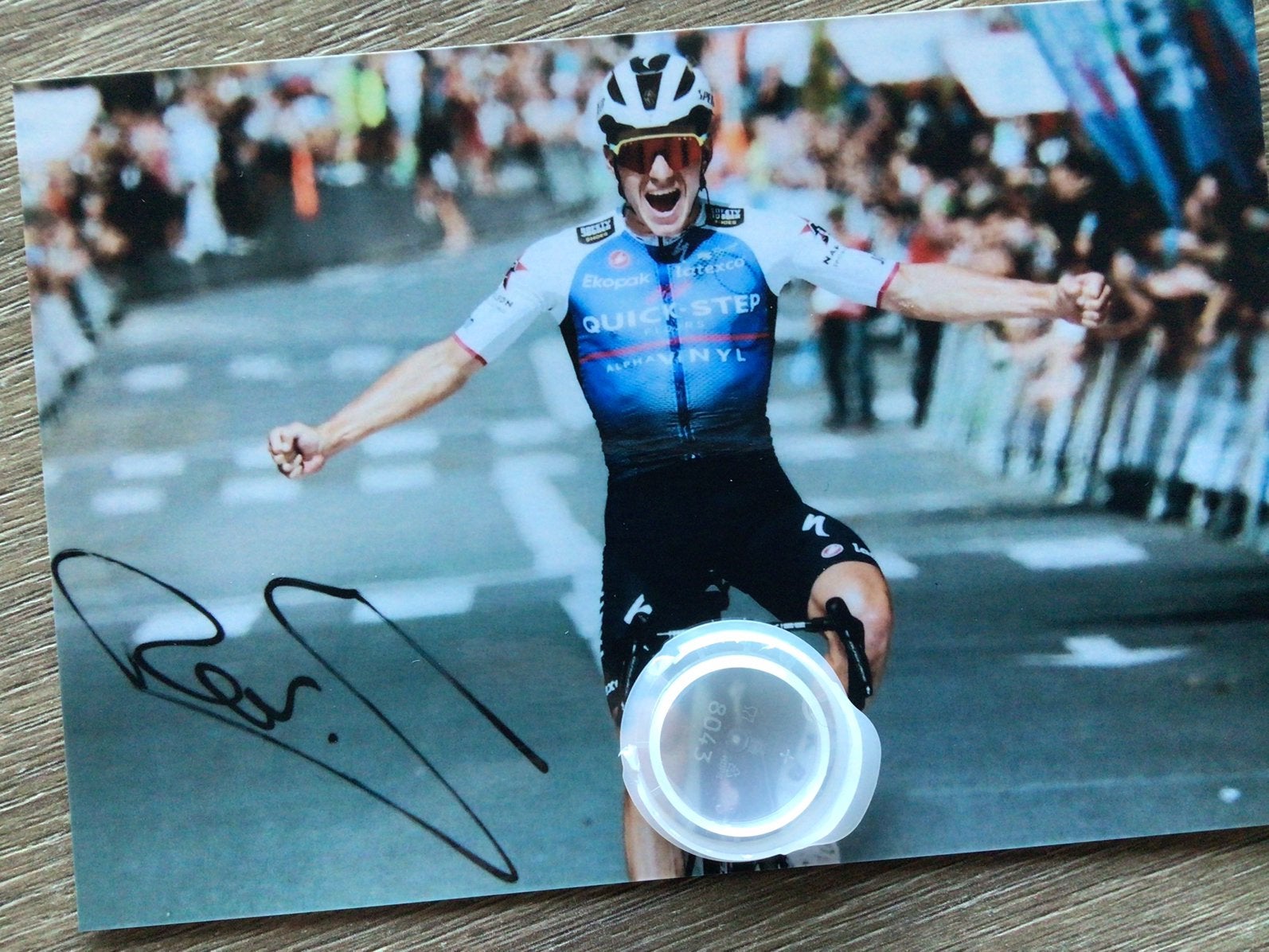 Wielerfoto remco evenepoel, Sports & Fitness, Enlèvement ou Envoi, Comme neuf