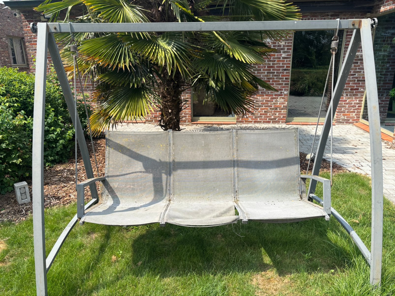 Gratis schommelstoel, Jardin & Terrasse, Hamacs, Avec support, Enlèvement, Utilisé, Multi-personne